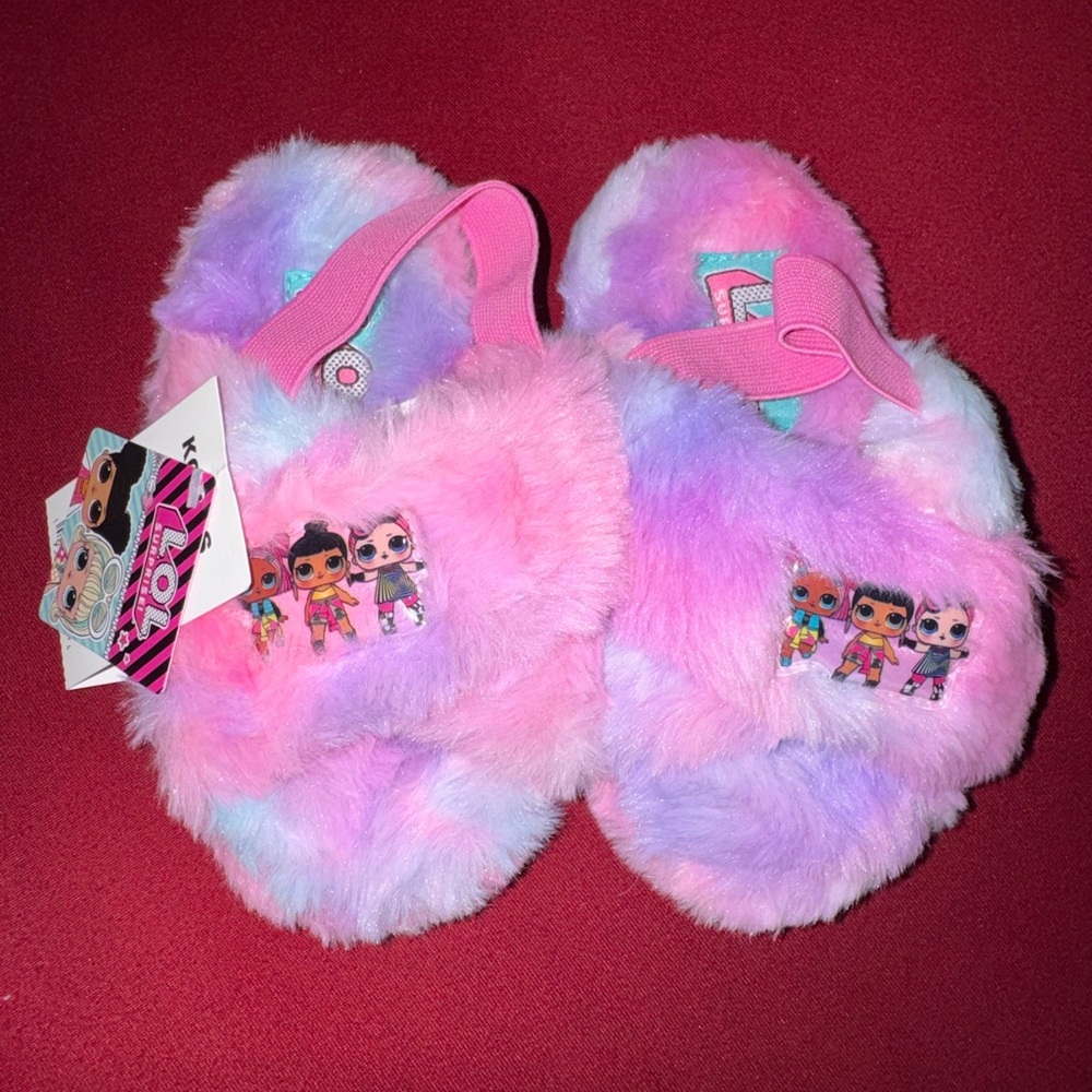 L.O.L. Surprise! Pink and Purple Kids Slippers